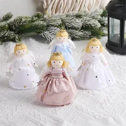 Decorações de natal pingentes de árvore anjo menina menino bonecas enfeites de natal para casa ano 2024 presentes noel navidad 2023