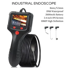 Wyłączniki pionowe ręczne przemysłowy Endoskop kamera HD1080P 30 metrów Katera kanałowa Katera Borescope IP68 Wodoodporna diody LED 2600 mAh 230422