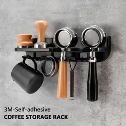 Geschirrständer 51 54 58 mm Wandmontage Kaffeeset Lagerregal Puching Free Espresso Siebträger Halter Coffeeware Organizer Zubehör 231122
