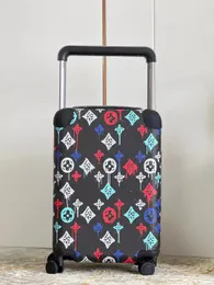 2023 Luksusowa walizka Projektant bagażu 55 pudełko na pokład dużej pojemności kabiny klasyczny alfabet wzorca kwiatów