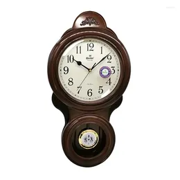 Zegar ścienny zegar rodzinny salon huśtawka amerykańska dekoracja drewniana kwarcowy plastikowy wskaźnik kreatywny