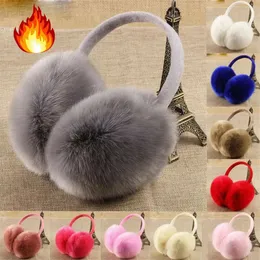 Ear Muffs Winter Earmuffs Warm Womens Fluffy Bekväm plysch Soft 231122