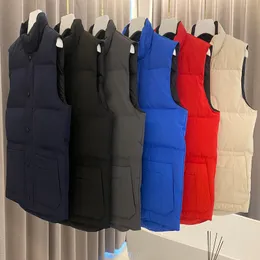 Högkvalitativ designer Vest Men's and Women's Sweatshirt Luxury Goose Feather Material Loose Coat Trend Coat Goose Vest