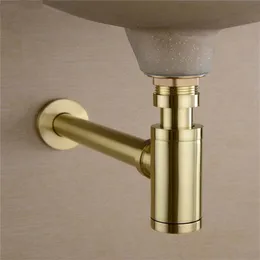 Bathroom Basin Sink Tap Bottle Trap Drain Kit Waste TRAP Pop Drain Deodorization Brushed Gold Black Bronze Chrome269C