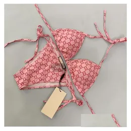 Costumi da bagno Y Designer donna Bikini Set Costumi da bagno trasparenti a forma di cinturino Costumi da bagno da donna Costumi da bagno donna da spiaggia Biquini Lusso misto Dhz3D