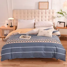 Bettwäsche-Sets, 100 % Baumwolle, Bettbezug, bedruckte Steppdecke, modisches AB, doppelseitiges Design, hochwertiger, weicher, hautfreundlicher Stoff 231122
