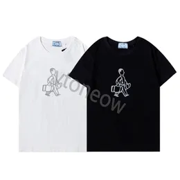 Men's T-Shirts Mens Tshirts Designers Clothes Fashion Cotton Couples Tee pradew Bag carrying characters Tees Designer Classic Letter T shirts