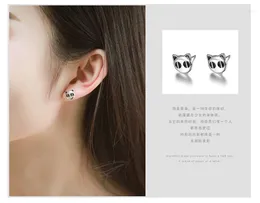 Stud Earrings REETI 925 Sterling Silver Panda For Women Elegant Wedding Jewelry Pendientes Mujer Moda Brincos Earring