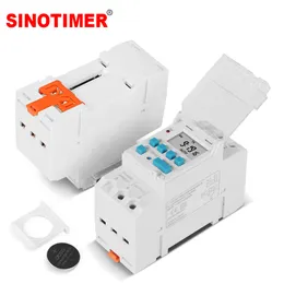 Zamanlayıcılar Din Ray 4 Pin Voltaj Çıkışı Dijital Anahtar Zamanlayıcı 220V 110V 24V 12V 5V Elektronik Zaman Saat Rölesi Değiştirilebilir Pil 230422