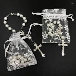 Gastgeschenke für Erstkommunion, Geschenke für Taufe, Taufe, Quinceanera, Hochzeit, Rosenkranz, Rückkehr für Gäste, Packung mit 12 Stück