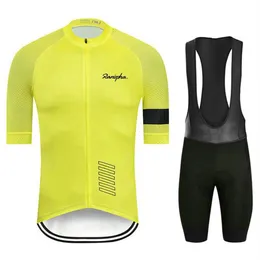 2022 RANIRPHA CYCLING SET MAN CARCLING JERSEY Short Sleeve Bicycle Cloting Kit Mtb Wear Wear Triathlon Maillot Ciclismo262Q