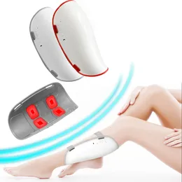 Leg Massagers EMS Pluse r Heating Calf For Pain Relief Compress Muscle Fatigue Relax Rechargeable 230422