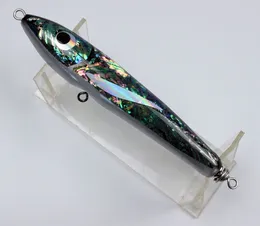 Baits Lures Blue fish Carpenter Wood Floating Popper Stickbait Fishing Lure for Medium And Heavy Popping for GT Kingfish BluefinTuna 230421