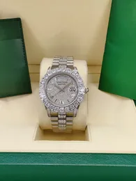 Orologi da polso da uomo TOP Fashion Bracciale con diamanti Lunetta Movimento automatico Orologi meccanici da uomo Designer Orologio da polso da uomo sportivo in acciaio inossidabile oro argento Regali