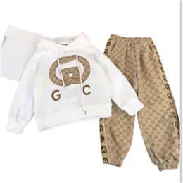 Conjunto de roupas infantis conjunto de bebê menino 2023 novo inverno crianças meninos roupas impressas calças superiores conjunto meninas roupas conjunto de duas peças tamanho 90-160cm b07