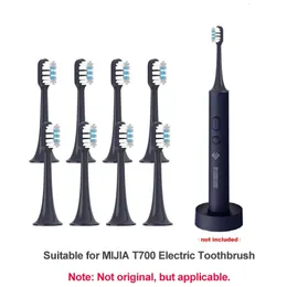 Головки зубных щеток, 48 шт. Для использования с электрической зубной щеткой XIAOMI MIJIA T700 Sonic, сменные насадки с мягкой щетиной, колпачки, герметичная упаковка 231121