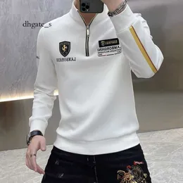 dhgate sp5der tracksuit الرجال الربيع الخريف عالي الجودة الدافعة رقبة سحاب سترة أزياء وسيم وسميكة 2023 جديدة