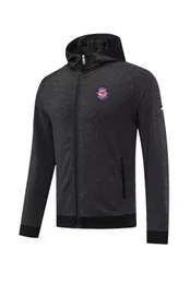 Tolosa FC giacche da uomo giacca sportiva per leisure sport cappotto caldo da jogging da jogging con cappuccio con cappuccio per cappotto sportivo casual camicia