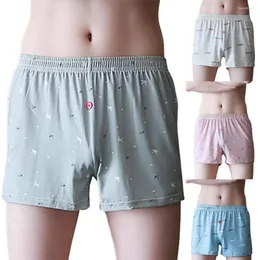 Unterhose Soutong Herren Dehnbar Bequem Polyester Feinnaht Boxershorts Bedruckte Atmungsaktive Höschen Boxershorts Herren