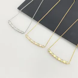 2022 New Honeycomb Luxury Designer Anhänger Halsketten Shining Crystal 18K Gold Edelstahl Halskette Party Hochzeit Schmuck für W231A