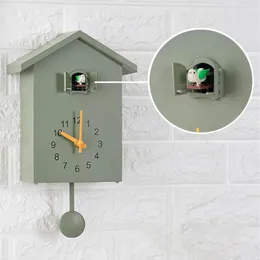 Wall Clocks Modern Bird Cuckoo Quartz Clock Home Living Room Horologe Timer Office Decoration Gifts Hanging Watch274x