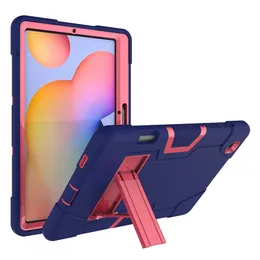 Shockproof Tablet Cases for Samsung Galaxy Tab S6 Lite 10.4 2022 P613 P619 P610 P615 Newest Colorful Kickstand Shells with Pencil Slot 10pcs