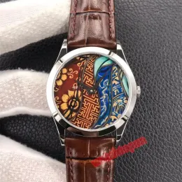 FL 5077 5089 Painted enamel craft watch diameter 38.6mm with two needle pearl Talo Cal.240 movement frequency 28800 power storage up to 48 hours mens watches