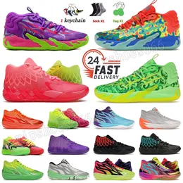 2024 Lamelo Ball Shoes Melo Basketball Shoes Designer MB.03 스니커즈 OG 독창적 인 독성 거터 멜로 영원히 희귀 Rick and Morty Mens 여성 고급 레멜로 MB.02 MB.01 신발