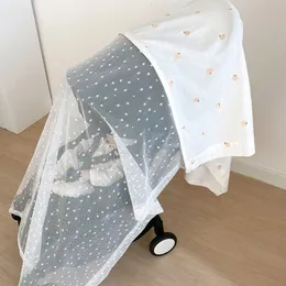 Parti in stile coreano per passeggino per neonati Mosquito Net Mesh Fly Insect Shield Protection Summer Croccia Croccia Croccia Crib Accessorio 230421 230421