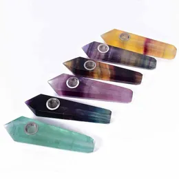 مجموعة كاملة من Quartz Crystal Smoking Pipes Energy Stone Wand Healing Points Tower Points Gemstone TobiS TOP