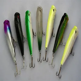 Lot40 Señuelos de Pesca Crankbait TOPWATER Popper Ganchos 13g 8 5cm275C