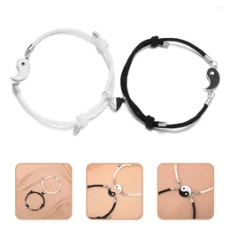 Charm armband 1 par par matchande älskare handband vänner handled smycken valentins dag gåvor