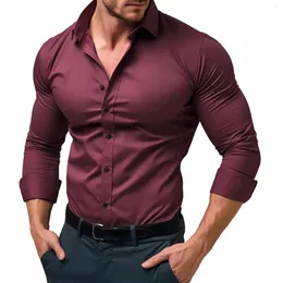 Camisas casuais masculinas CaseClear vestido vintage para homens stretch fit