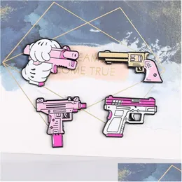 Pins, Brooches Pins Brooches Creative Cartoon Pink Enamel Brooch Cute Metal Badge Girl Clothes Accessories Funny Jewelry 1 51Dr E3 Dro Dhmuw