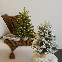 Decorazioni natalizie 40 / 60CM Albero di Natale Desktop Mini alberi di Natale per la decorazione domestica Bambini Artigianato fai da te Anno Ornamento di Natale 2024 231121