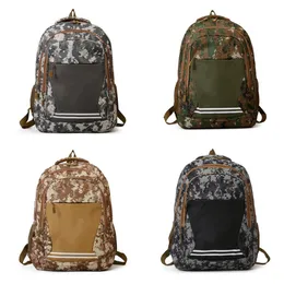 Mochila camuflada masculina de 16 polegadas, mochila escolar casual à prova d'água de grande capacidade para computador, mochila escolar para adolescentes