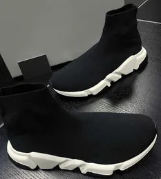 Sticka Balenciagas Mesh Hightop 3D Knits Trainers Sneakers Shoed Balencigas Runner Sock Sports Shoes Stretch Technical Black Man Outdoor Comfort Walking Walking