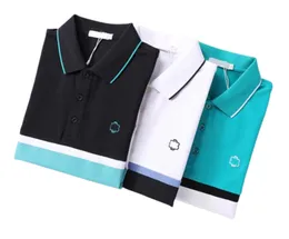 Erkek Polo Gömlek Tasarımcı Tişört High Street Nakış Düz Renkli Kazan Polos Jartiyer Baskı Üst Kalite Cottom Giyim Tees Polos Plus Boyut Rozet Dekorasyon 02