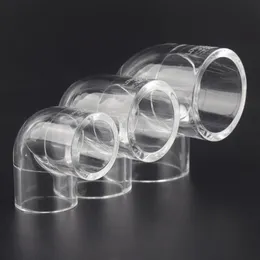Equipos de riego 10 unids 90 ° Conector de codo acrílico Accesorios de tubería transparente Conectores de agua de acuario Tubo de plexiglás transparente278c