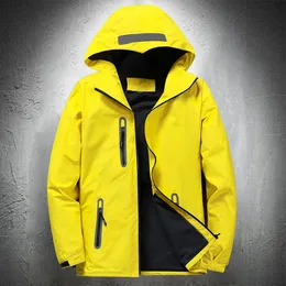 Jackets masculinos Men Autumn Fin Jacket Outdoor Jacket impermeável Jacket Outwear Windbreaker Artigo Reflexivo Jackets For Men Rain 230422