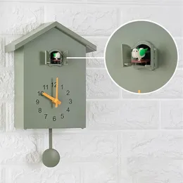 Väggklockor modern fågel gök kvarts klocka hem vardagsrum horologe timer kontor dekoration gåvor hängande watch2330