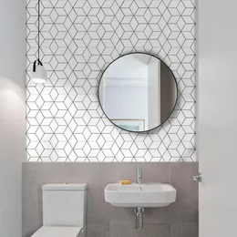 10Pcs Bathroom Self Adhesive Mosaic Tile Sticker Waterproof Kitchen Backsplash Wall Sticker DIY Nordic Modern Home Decoration282x