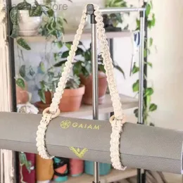 حصائر اليوغا تحمل حاملة الحزام Macrame Yoga Mats Tassel Crossbody Yoga Mat لأشرطة لحمل البدلات جميع أحجام حصيرة