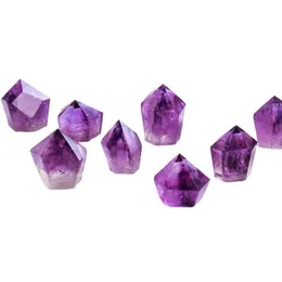 Natürlicher Amethyst-Kristall, Quarz-Punkt, Kunsthandwerk, Reiki-Heilung, Chakra-Edelstein, rauer Stein, Energie, Entmagnetisierung, Ornamente, Bmvjb