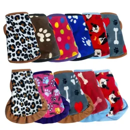 Abbigliamento per cani xs8xl abbigliamento per animali domestici flanella pelo freddo gatto morbido 4 gambe pigiami 231121