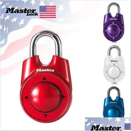 Fechaduras de porta Fechaduras de porta Master Lock Combinação Direcional Senha Cadeado Portátil Ginásio Escola Health Club Armário de segurança Ass Homeind Dhl3G