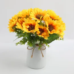 Dekorative Blumen Simulation Sonnenblume Sommer Pastorale Dekoration Gefälschte Hochzeit Pografie Requisiten Großhandel