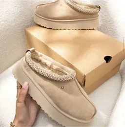 المرأة tazz Hausschuhe Tasman Slippers Women Australia Slippesr Boots Blots Suede Chestnut Fur Slides Classic Mustard Seed Ultra Mini Luxury Uggsity Slippers YT410