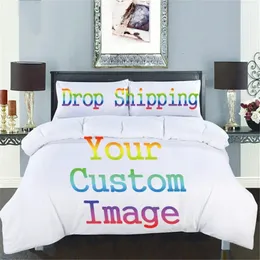 Conjuntos de cama 3D Impressão Conjunto Personalizado Microfibra US Twin Queen King Size Duvet Cover Sets Home Têxteis 231122