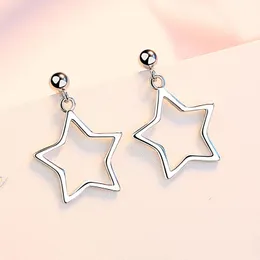 Dangle Earrings Chandelier 925 Silver Romantic Star Drop for Women Aros de Plata Ley Mujer Pendientes Anniversary Gifts Luxury Jewelry Gifts